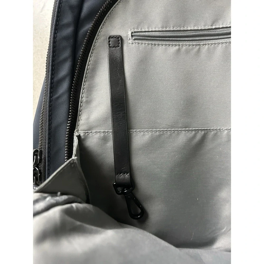 AWAY Travel The Everywhere Zip Backpack Navy‎ Blue Laptop Drink Storage
